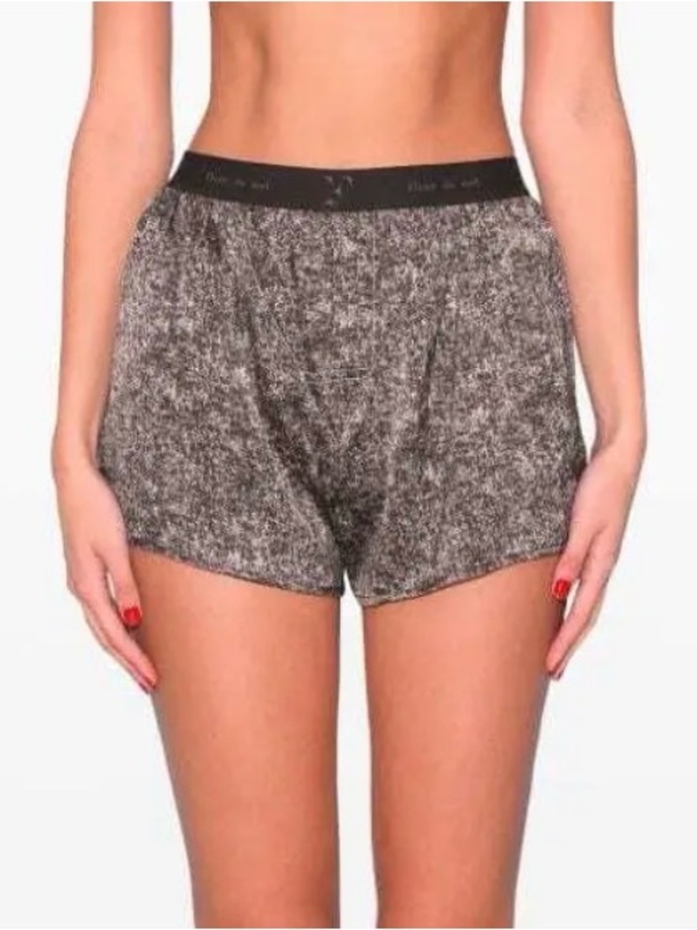 Fleur Du Mal Black Gray Printed Boxer Shorts